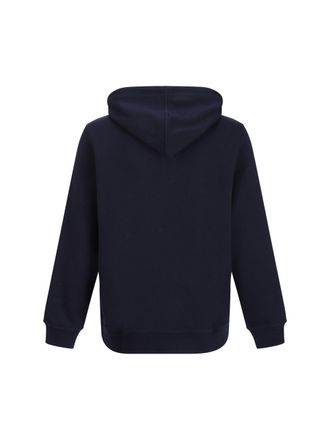 Brunello Cucinelli Mens Monochrome Hoodie Cobalto Sweatshirts Sweater