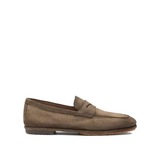 Santoni Heren, Schoenen, Bruin, Maat: 44 EU Leer