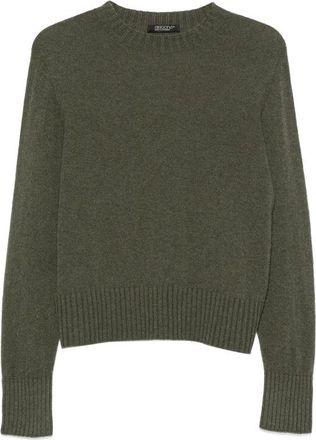 Aragona Long-sleeve Ribbed-trim Sweater