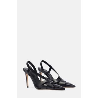 Scarosso Athena Pumps in Black - Calf at Nordstrom, Size 39.5