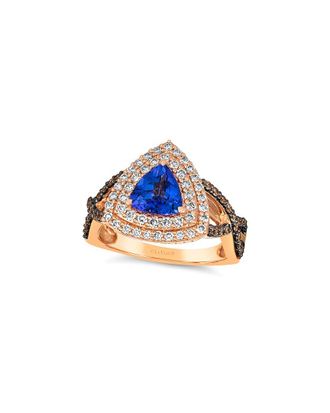 Le Vian 14K Rose Gold 1.79 ct. tw. Diamond & Blueberry Tanzanite Cocktail Ring