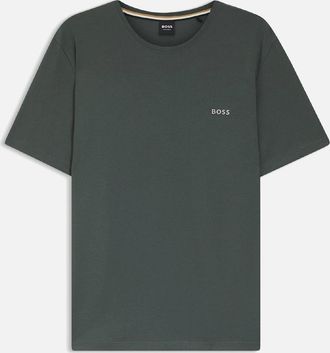 HUGO BOSS Mens Mix&Match Regular-Fit Lounge T-Shirt - Green - Size: 38