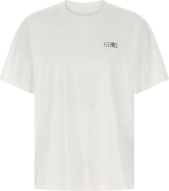 Maison Margiela T-shirt met print - Heren - T-shirts - Wit - S - Katoen - Tops