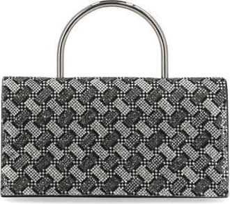 Jessica McClintock Corbin Microstone Top Handle Clutch in Black Multi at Nordstrom Rack