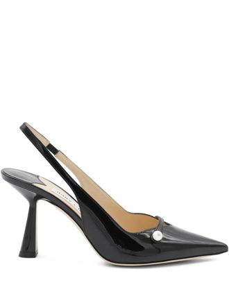 Jimmy Choo London Pumps con cinturino posteriore 85mm - Nero