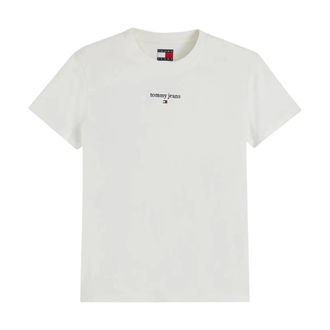 Tommy Hilfiger Tops, Dames, Wit, M, Katoen, Basic T-shirt