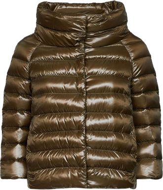Herno Sofia Mini Cape - Jackets - Mujer - Verde - 2XL