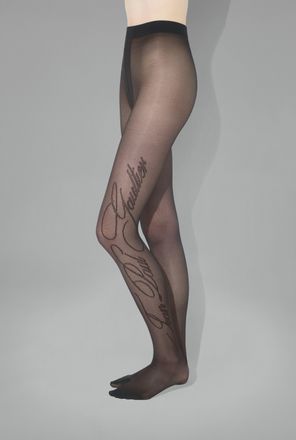 Jean Paul Gaultier Tights with Signature Logo