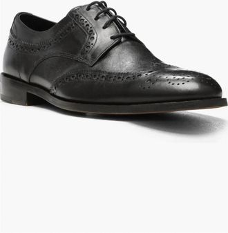 Donald J Pliner Mens Damien Leather Wingtip Derby In Black