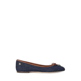 Ralph Lauren Jayna Ballerina - Dames - Schoenen - Blauw - Maat: 41 EU Katoen