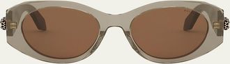 Bulgari Serpenti Oval Sunglasses
