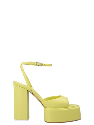 3Juin Bicolor Leather Stiletto Heel Womens Sandals