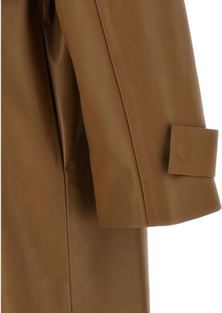 Fendi Lambskin Leather Coat - Brown