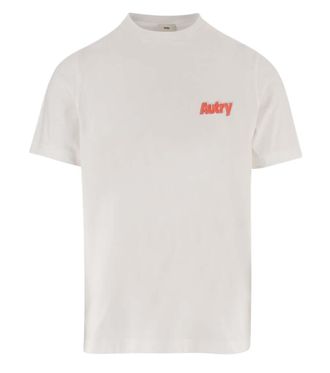 Autry Beige Cotton Logo T-shirt