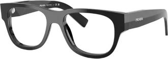 Prada Glasses, male, Black, Size: 51 MM D08Vu Eyeglasses