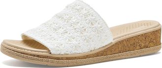 Life Stride Breezy Slide Sandals Womens Sandals Bright White : 9.5 M (B), Textile