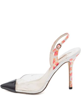 Sophia Webster pre-owned 120mm transparent-panel pumps - White