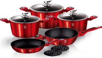 Berlinger Haus Berlinger Haus Set De Ollas Metallic Burdeos Metalizado