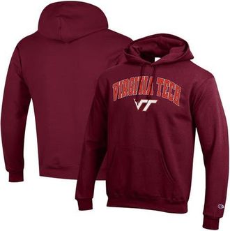 Champion Mens Champion Maroon Virginia Tech Hokies Arched Logo Fleece Pullover Hoodie at Nordstrom, Size Xx-Large
