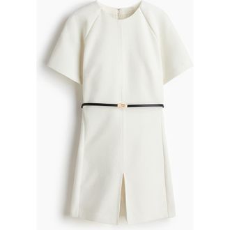 H&M Belted Playsuit in Cream at Nordstrom, Size Xx-Large