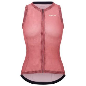 Santini Opal Sleeveless Jersey Velo Singlet f&uuml;r Damen | rosa