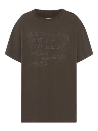Maison Margiela T-shirt met nummermotief