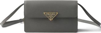 Prada Borsa Embleme mini - Grigio