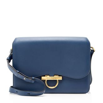 Ferragamo Leather Joanne Large Shoulder Bag