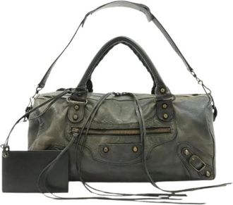 Balenciaga Pre-owned Weekend Bags, female, Green, Size: ONE SIZE Pre-owned Vintage Shoulder Bag