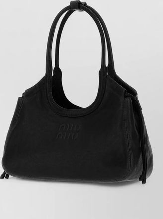 Miu Miu ivy nappa leather tote bag