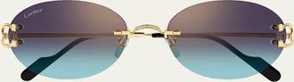 Cartier Premi&egrave;re de Cartier 55mm Oval Sunglasses