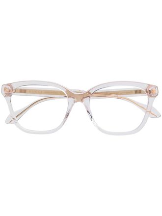 Gucci Bril met transparant montuur - Beige