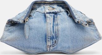 Alexander McQueen Bolso al hombro Manta Small de denim