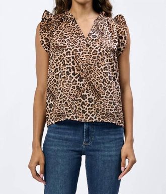 Dear John Denim Puja Novelty Safari Top In Leopard