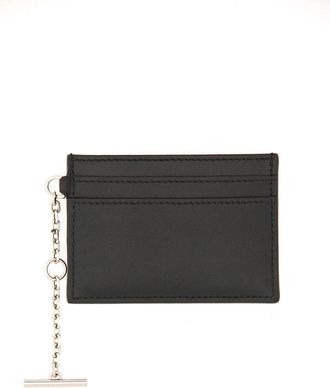 Alexander McQueen 100% Leather Card Holder - Black