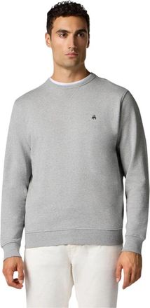 Brooks Brothers Golden Fleece Geborduurde Crewneck Sweatshirt - Heren - Sweatshirts - Grijs - 2XL - Katoen - Hoodies & sweatvesten