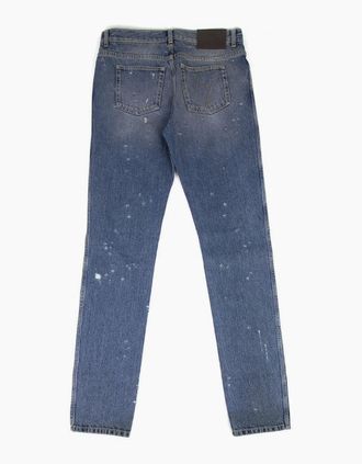 Givenchy Mens Givenchy Stone Washed Ripped Jeans Mid Denim - Blue - Size: 30/34