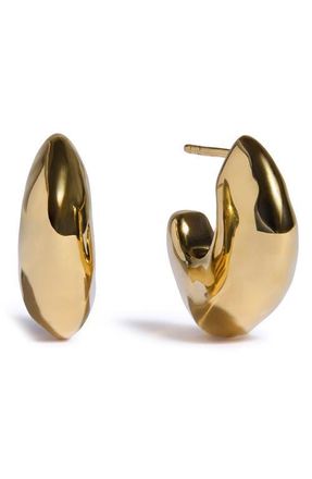 Monica Vinader Odyssey Medium Hoop Earrings in 18K Gold Vermeil at Nordstrom