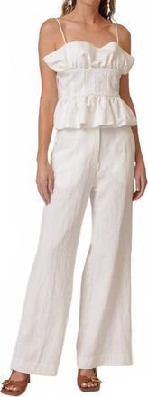 Line & Dot Theo Pants In White