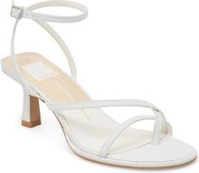 Dolce Vita Morah Ankle Strap Sandal in True White Leather at Nordstrom Rack, Size 11