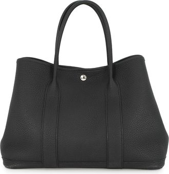 Herm&egrave;s Black Negonda Leather Tote Bag (Pre-Owned)