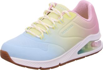 Skechers UNO 2 Ombre Away Women,Ladies Trainers,Low Shoe,lace-up,Street Shoe,Sneaker,Casual Shoe,Wedge Heels,Width: Regular,Removable Insole,Wei&szlig;,40 EU / 7 UK 