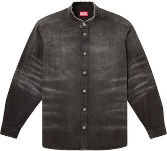 Diesel Honeycomb denim overhemd - Zwart
