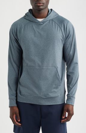Zella Live In Pullover Hoodie in Blue Slate Heather at Nordstrom, Size Xx-Large