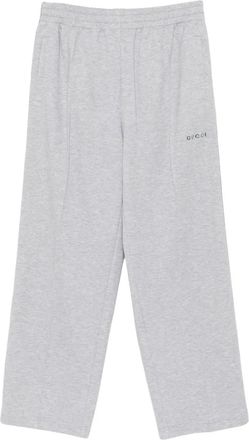 Gucci side-stripe cotton pants - men - Cotton - M - Grey