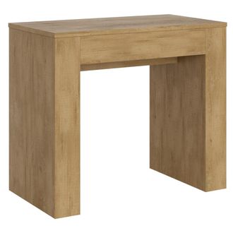 Itamoby Consola extensible 90x49/307 cm efecto madera roble natural