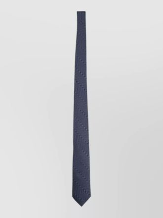 Giorgio Armani slim tie diagonal pattern refined design