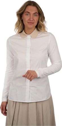 PESERICO Overhemden, Dames, Wit, M, Katoen, Blouse