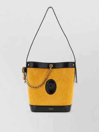 Versace pivot small bucket bag chain strap