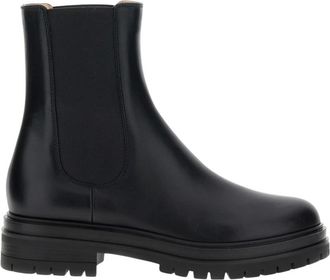 Gianvito Rossi Chelsea Boots - Dames - Chelseaboots - Zwart - 40 EU - Leer - Schoenen